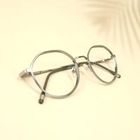 Silver round unisex metal eyeglasses ( eq0004 918310 )