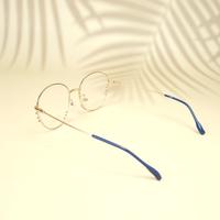 Golden round  metal eyeglasses for women ( eq0005 78A071 )