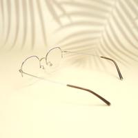 Silver round  metal eyeglasses for women ( eq0006 78A095 c1 )