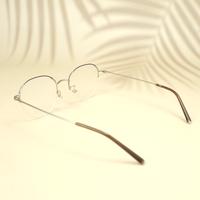 Silver purple round metal eyeglasses for women ( eq0008 78A093 c1 )