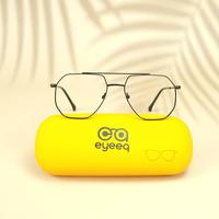 Black wayfarer unisex metal eyeglasses ( eq0009 161601 )