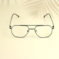 Black wayfarer unisex metal eyeglasses ( eq0009 161601 )