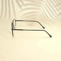 Black wayfarer unisex metal eyeglasses ( eq0009 161601 )