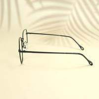 Black square unisex metal eyeglasses ( eq0019 35069 )