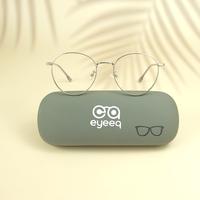 Silver round unisex metal eyeglasses ( eq0025 35045 )