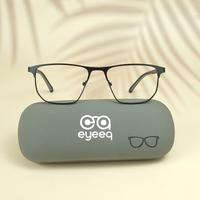 Black square metal eyeglasses for men ( eq0029 22910 )
