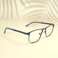 Blue square metal frame for men ( eq0030 22910 )