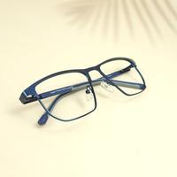 Blue square metal frame for men ( eq0030 22910 )