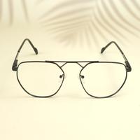 Black round unisex metal eyeglasses ( eq0031 66603 )