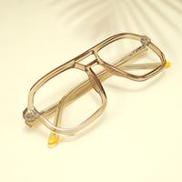 Golden wayfarer unisex sheet eyeglasses ( eq0053 31017 )