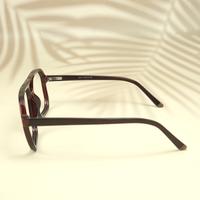 Brown wayfarer unisex sheet eyeglasses ( eq0058 31017 )