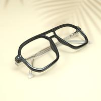 Black white wayfarer unisex sheet eyeglasses ( eq0059 31017 )