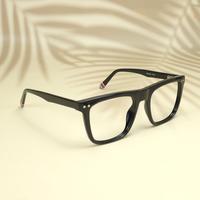 Black square unisex sheet eyeglasses ( eq0061 31016 )