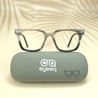 DA black square unisex sheet eyeglasses ( eq0069 31019 )