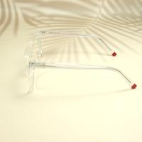 White round unisex sheet eyeglasses ( eq0070 31020 )