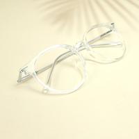White round unisex sheet eyeglasses ( eq0103 tr2158 )