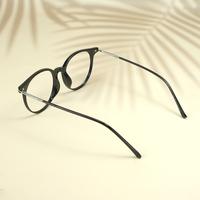 Black round unisex sheet eyeglasses ( eq0101 tr2158 )