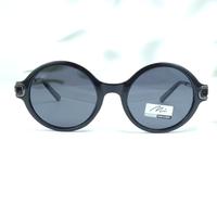 Mimi black round polarized sunglasses for women ( gg0009 mi858g c7 )
