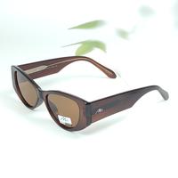Mimi brown oval polarized sunglasses for women ( gg0018 mi852g c6 )