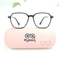 Black square unisex sheet eyeglasses ( eq0104 tr2005 )