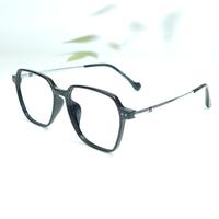 Black square unisex sheet eyeglasses ( eq0104 tr2005 )