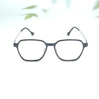Black square unisex sheet eyeglasses ( eq0104 tr2005 )
