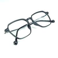 Black square unisex sheet eyeglasses ( eq0104 tr2005 )