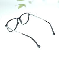 Black square unisex sheet eyeglasses ( eq0104 tr2005 )